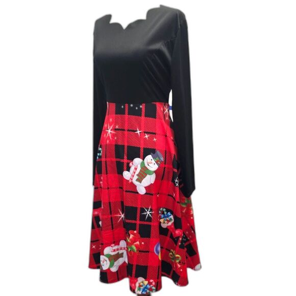 Scalloped V/Scoop Neck Holiday Party Dress Size XL - Picture 11 of 11